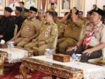 Gubernur Jambi, Al Haris saat menghadiri pelepasan Kontingen Pramuka Jambi Ikuti Lomba Tingkat V Nasional.