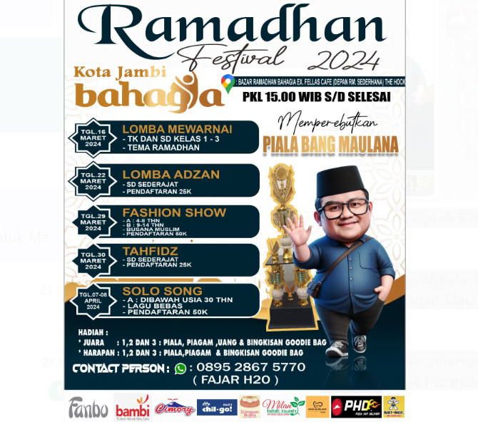 ramaikan ramadan festival 2024 di rpm untuk memperebutkan piala bang maulana