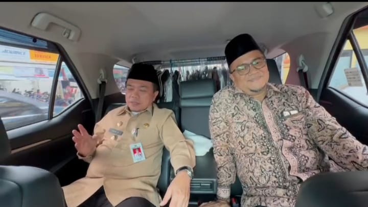 gubernur jambi, al haris bersama ketua dpd pan kota jambi h. maulana