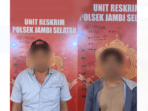 dua pelaku yang berhasil diamankan petugas kepolisian.