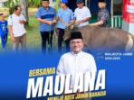 dr maulana salurkan 40 kambing dan 20 sapi kurban ke warga di hari raya idul adha