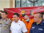 konferensi pers polda jambi mengenai penetapan tersangka penyebar video syur yang viral beberapa waktu lalu