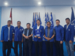 Al Haris dan Zola Kompak Hadiri Penyerahan SK Ketua DPD Tanjab Timur ke Zumi Laza
