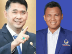 ketua dpw nasdem jambi sy fasha (kiri), hasbi anshory (kanan) kader nasdem yang dikabarkan bakal maju di pilbup batanghari.