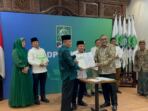partai kebangkitan bangsa (pkb) resmi menyerahkan sk rekomendasi kepada al haris abdullah sani (haris sani)