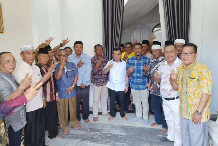 dikomandoi ketua dpd golkar merangin herman efendi, sedikitnya ratusan pensiunan tni, polri, wara kauri di kabupaten merangin, siap berjibaku memenangkan haris sani