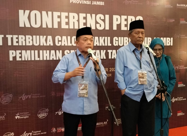 Pernyataan cawagub 01 Sudirman, saat debat calon wakil gubernur Jambi 2024 yang diselenggarakan KPU Provinsi Jambi