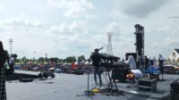 Ribuan masyarakat mulai padati acara Kampanye Akbar Pasangan Calon (Paslon) Gubernur dan Wakil Gubernur Jambi Nomor urut 2, Al Haris-Sani