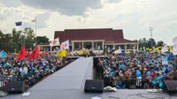 Wakil Ketua Umum DPP PAN, Eddy Soeparno menghadiri kampanye akbar Calon Gubernur dan Wakil Gubernur Jambi nomor urut 2, Al Haris-Sani