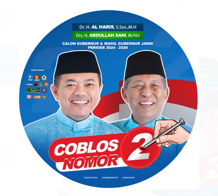 Gerakan serentak para pendukung Al Haris - Sani menggema di hari pencoblosan.