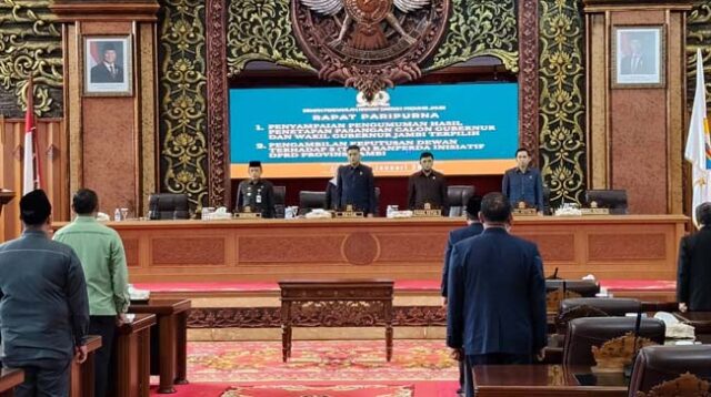 dprd provinsi jambi umumkan al haris