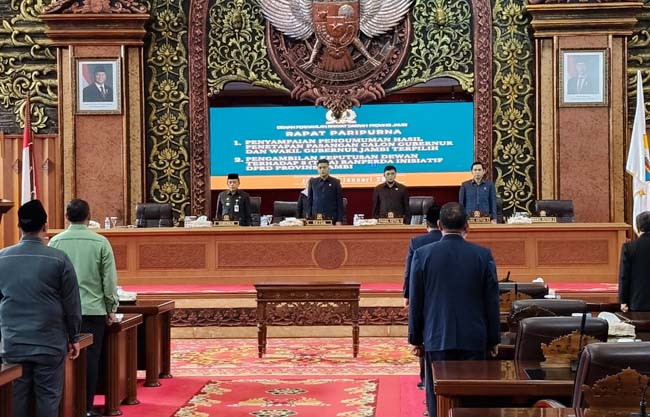 dprd provinsi jambi umumkan al haris