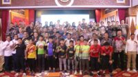 Penjabat Sementara (Pjs) Gubernur Jambi Dr. H. Sudirman, SH, MH membuka secara resmi Kejuaraan Bulu Tangkis BNI Sirkuit Nasional B Jambi