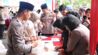Kepolisian Daerah (Polda) Jambi menggelar bazar Ramadhan Polri Presisi dan Baksos secara serentak