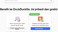 Mesin pencari Duckduckgo.com. Foto : Ist