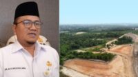 Wali Kota Jambi Maulana (kiri), areal stockpile batu bara milik PT Sinar Anugerah Sukses (kanan).
