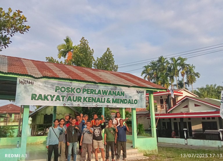 Konflik PT SAS, Posko Perlawanan Warga Aur Kenali Jambi Mulai Aktif