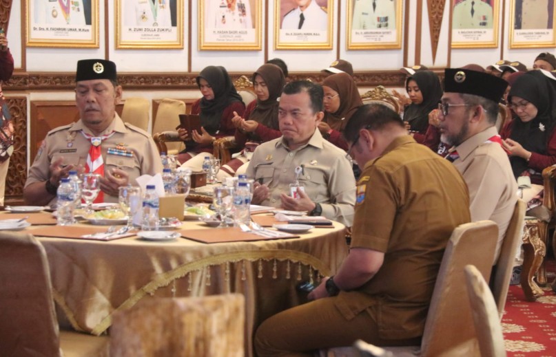 Gubernur Al Haris Lepas 88 Kontingen Perkemahan Pramuka Berkebutuhan Khusus Tingkat Nasional