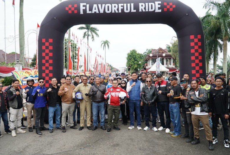 Semarak Sunmori Merdeka, Gubernur Al Haris Riding Bersama Forkopimda Jambi