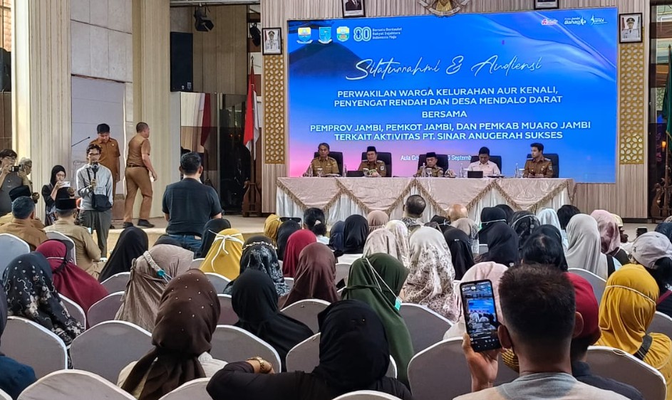 Soal Aktivitas PT SAS, Gubernur Jambi Al Haris Dengarkan Aspirasi Warga Aur Kenali