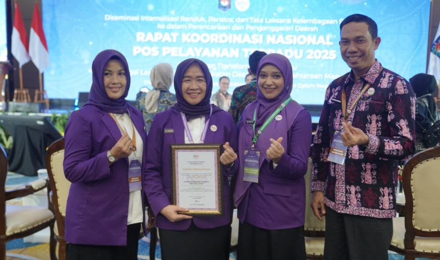 Hj. Hesti Haris Harumkan Provinsi Jambi pada Lomba TP Posyandu Nasional