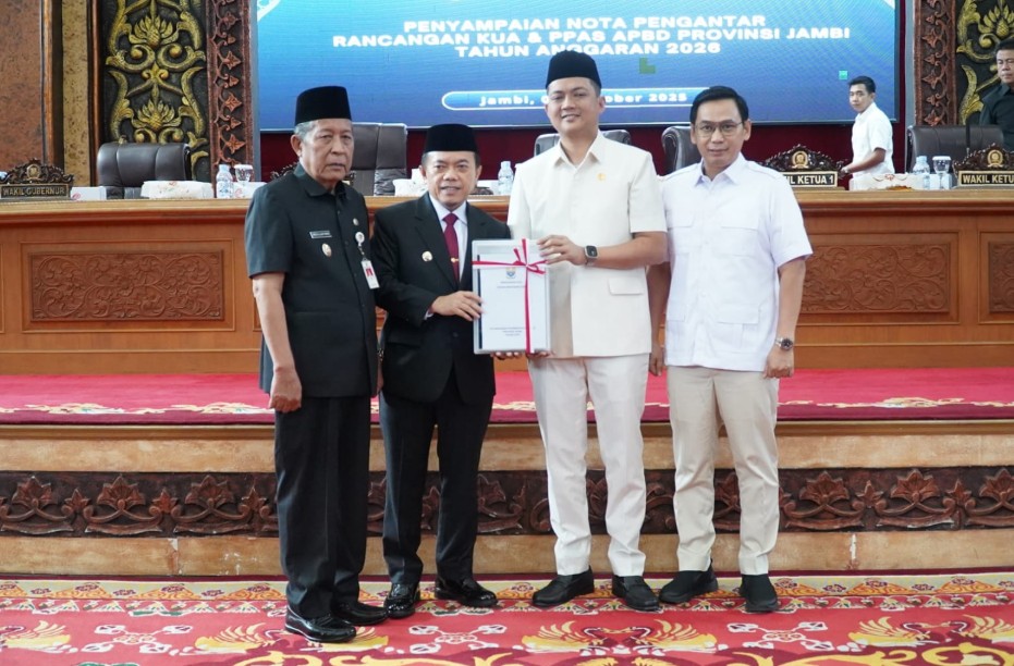 Gubernur Al Haris Sampaikan Nota Pengantar KUA-PPAS APBD 2026, Pro-Jambi Jadi Prioritas Utama
