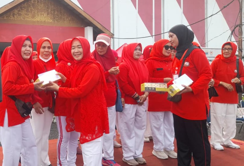 Kehadiran Hesti Haris di Peringatan HATERI ke-40, Dukungan Kuat Pengembangan Senam Tera di Jambi