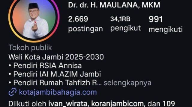 Strategi Digital Wali Kota Jambi di Instagram: Analisis Akun @doktermaulana.azim
