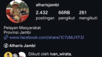 Viral! Akun Instagram Gubernur Jambi @alharisjambi Ungkap Kerja Nyata yang Jarang Dibahas Media