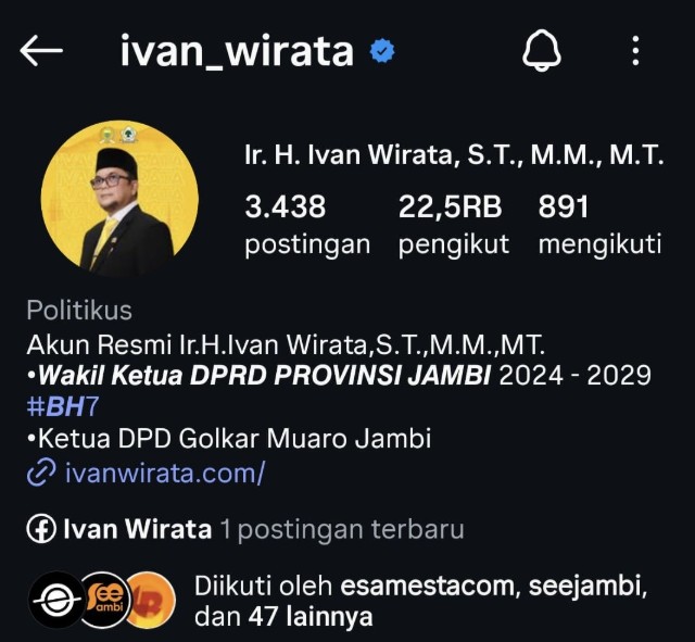 Kenapa Akun Instagram @ivan_wirata Jadi Perhatian Warga Jambi? Ini Analisis Lengkapnya!