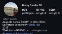 Fakta Mengejutkan dari Akun Instagram Rocky Candra, Anggota DPR RI Dapil Jambi Fakta Mengejutkan dari Akun Instagram Rocky Candra, Anggota DPR RI Dapil Jambi