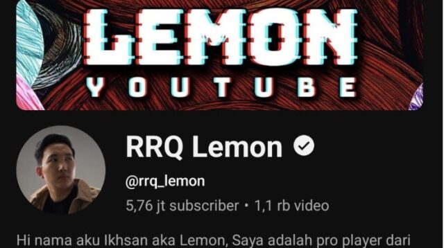 RRQ Lemon YouTube Review: Konten Mobile Legends Paling Berkelas dan Anti Toxic!