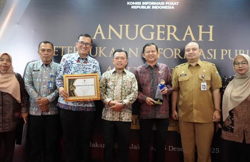 Pertama Kalinya, Jambi Raih Anugerah Keterbukaan Informasi Publik 2025