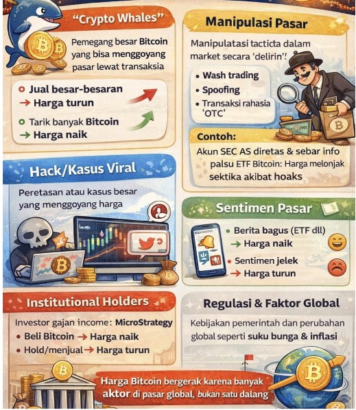 Siapa Diduga Dalang di Balik Naik Turunnya Harga Bitcoin? Awas, Ini Bukan Sekadar Teori