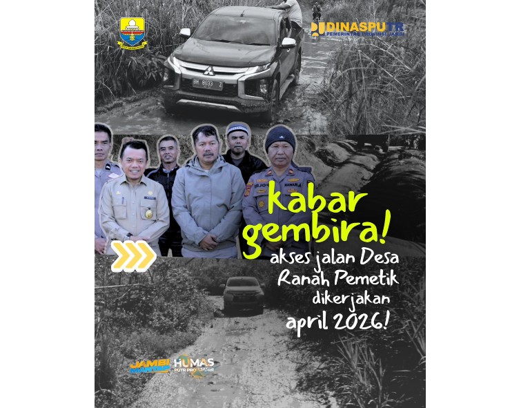 Usai Pertisun di Kerinci, Gubernur Jambi Lewat Dinas PUTR Segera Bangun Jalan Renah Pemetik