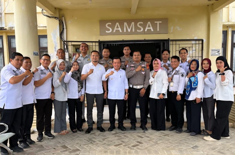 Tinjau Samsat Tebo, Al Haris : Tekankan Pelayanan Nyaman, Inovasi Pajak, dan Integritas Petugas
