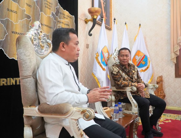 Gubernur Al Haris Terima Audiensi Komisaris Utama PT Jasa Raharja