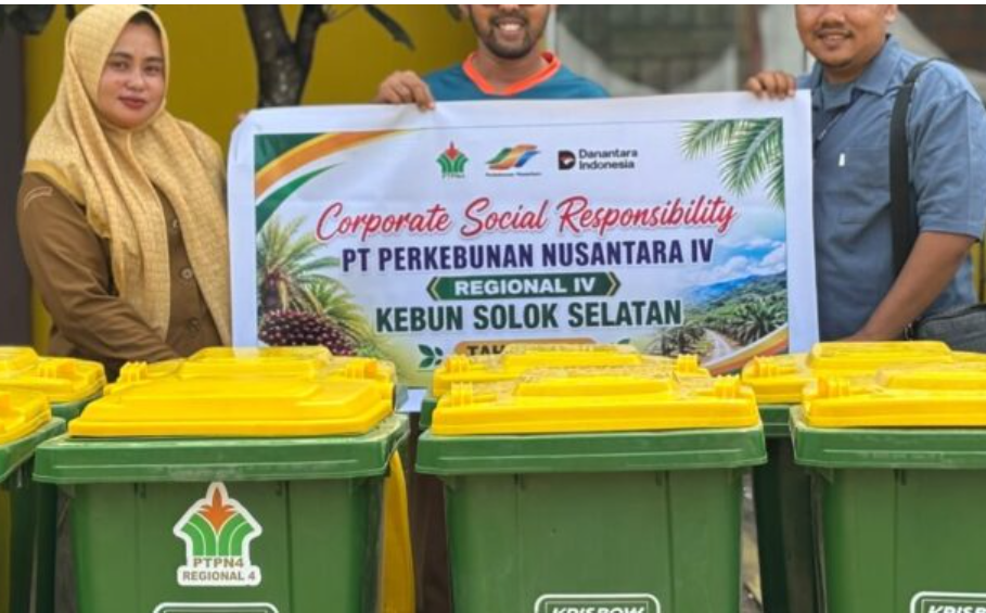Destinasi Wisata Solsel Kinclong, PTPN IV Regional IV Sebar 10 Tong Sampah