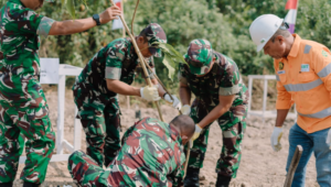 RTH PT SAS Dipilih Jadi Lokasi Penanaman Pohon HUT TNI ke-81