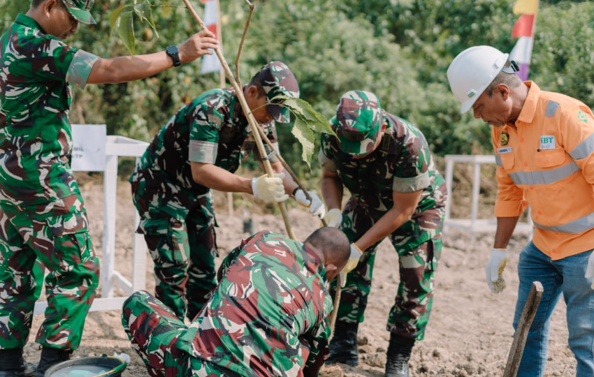 RTH PT SAS Dipilih Jadi Lokasi Penanaman Pohon HUT TNI ke-81